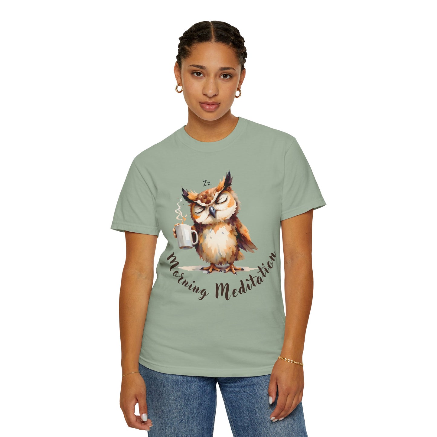 Morning Meditation Owl T-Shirt