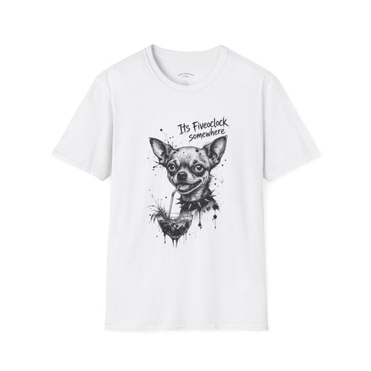 Chihuahua 'It's Five O'Clock Somewhere' T-Shirt