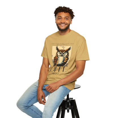 Coffee First Owl T-Shirt — Vintage Coffee Lover Graphic Tee