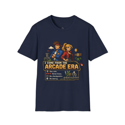 Retro Arcade Era T-Shirt — Pixel RPG Game Tribute