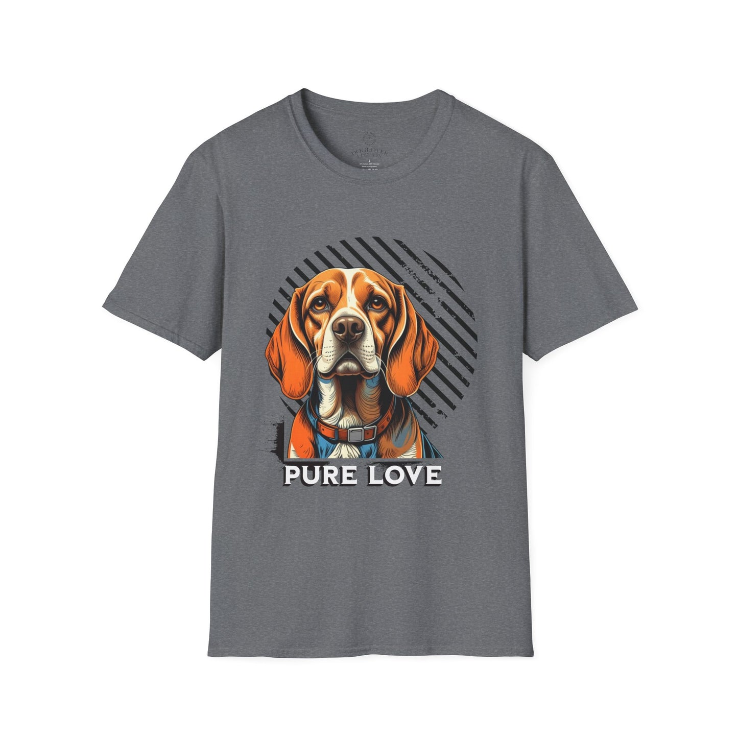 Pure Love Dog T-Shirt - Unisex Softstyle Tee for Animal Lovers