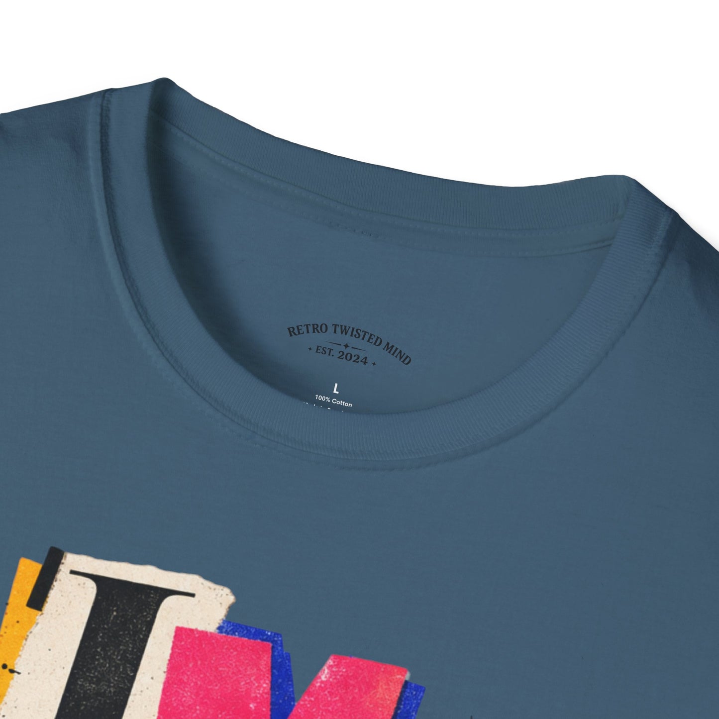 T-Shirt — "I'M FINE, THANK YOU" Retro Collage Graphic Tee
