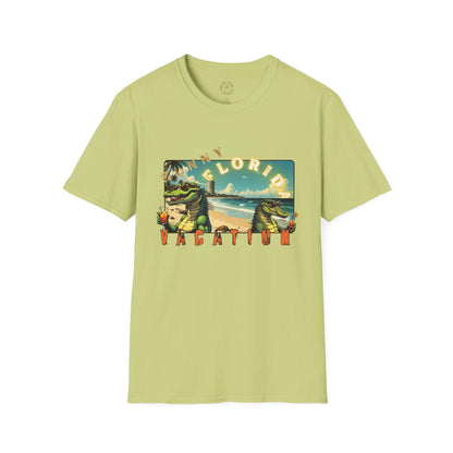 Sunny Florida Vacation T-Shirt - Unisex Softstyle Tee for Travel Lovers