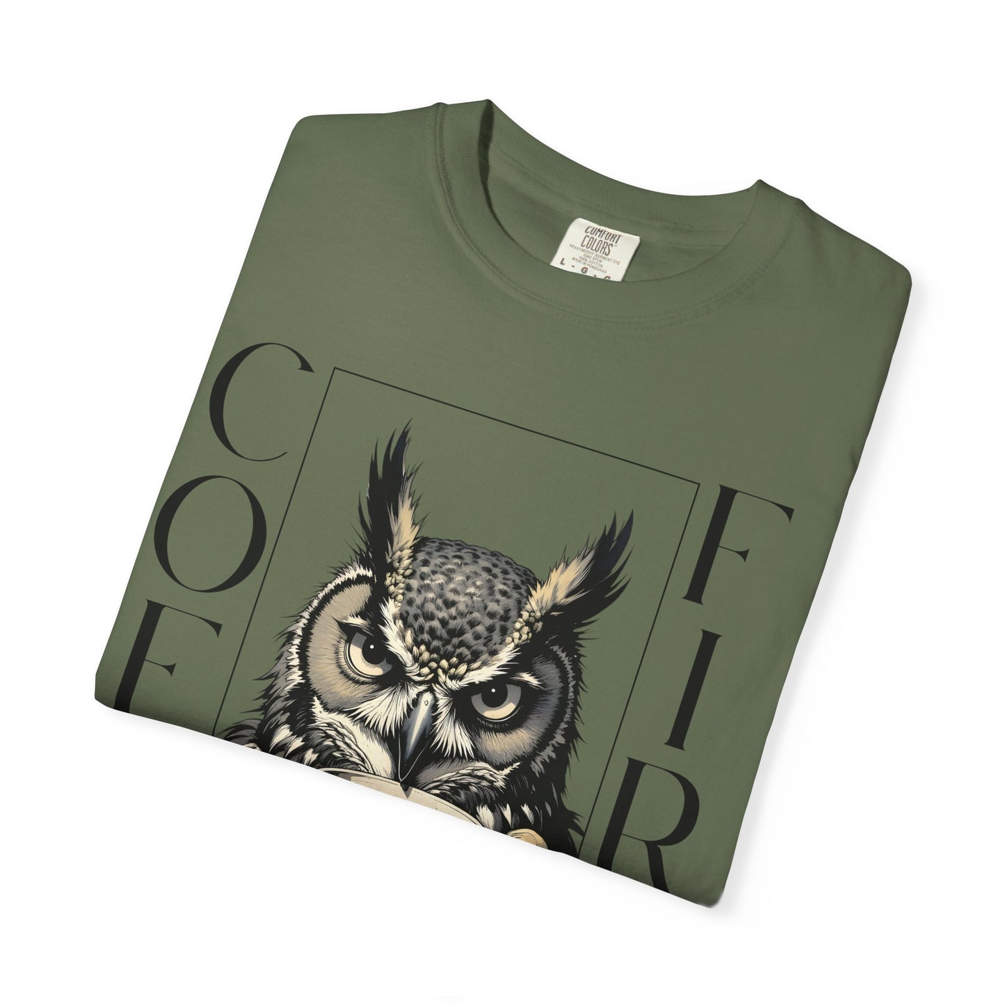 Coffee First Owl T-Shirt — Funny Morning Coffee Tee