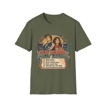 T-Shirt — Retro 'Old School' Arcade Couple Vintage Gamer Tee