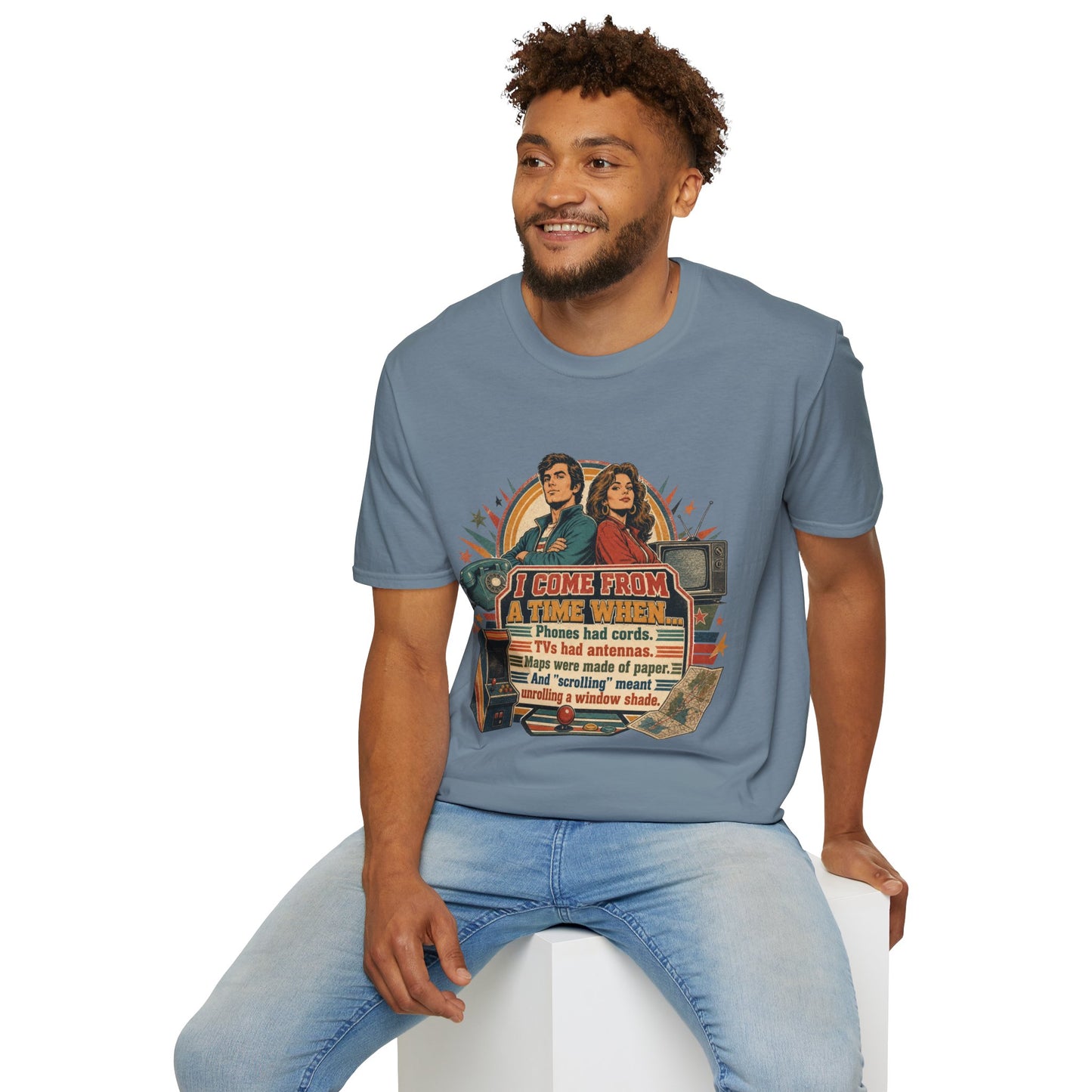 Vintage Road Trip T-Shirt — "I Come From A Time When" Retro Couple Graphic