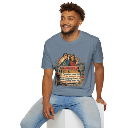 Vintage Road Trip T-Shirt — "I Come From A Time When" Retro Couple Graphic