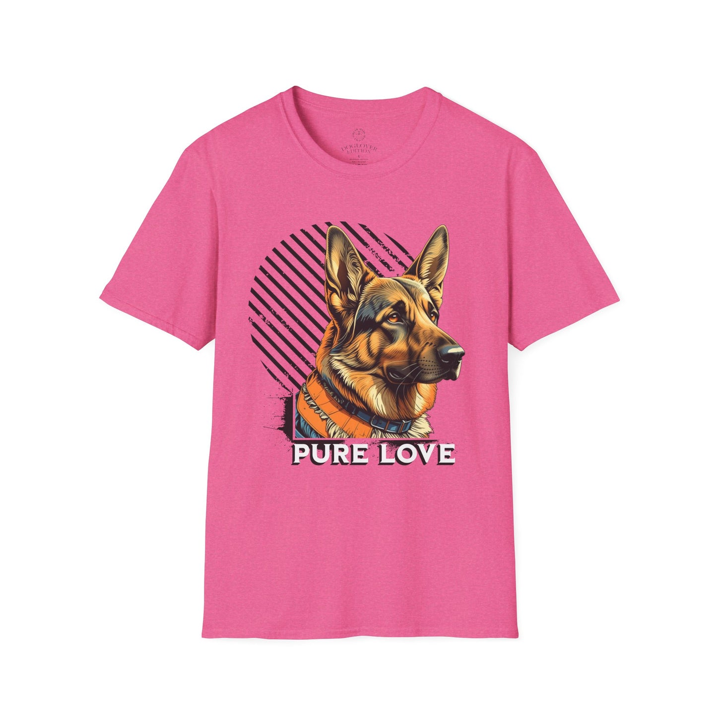 German Shepherd Pure Love Unisex Softstyle T-Shirt .dog