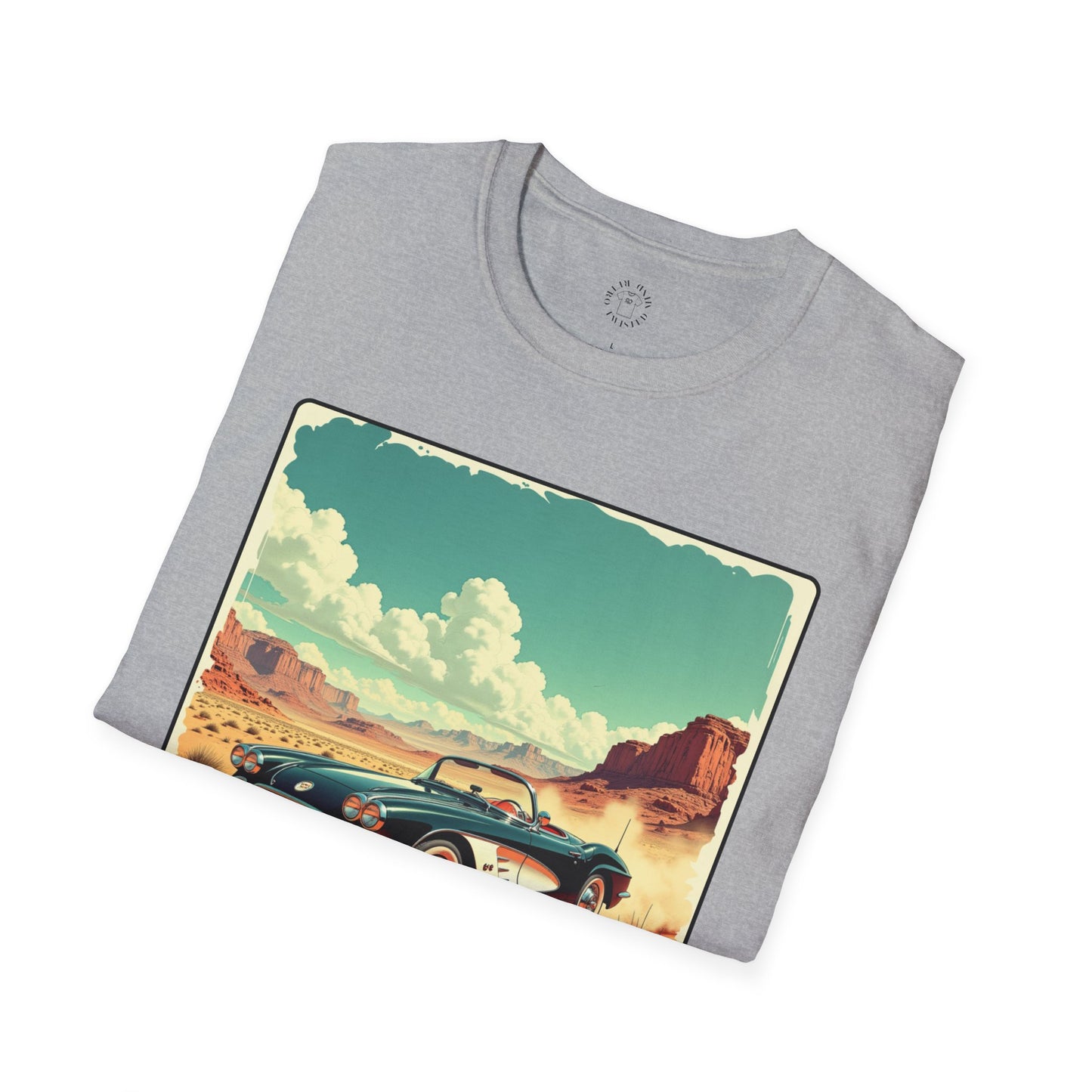 Vintage Car Graphic Unisex Softstyle T-Shirt - Perfect for Road Trip Lovers ,sport,car