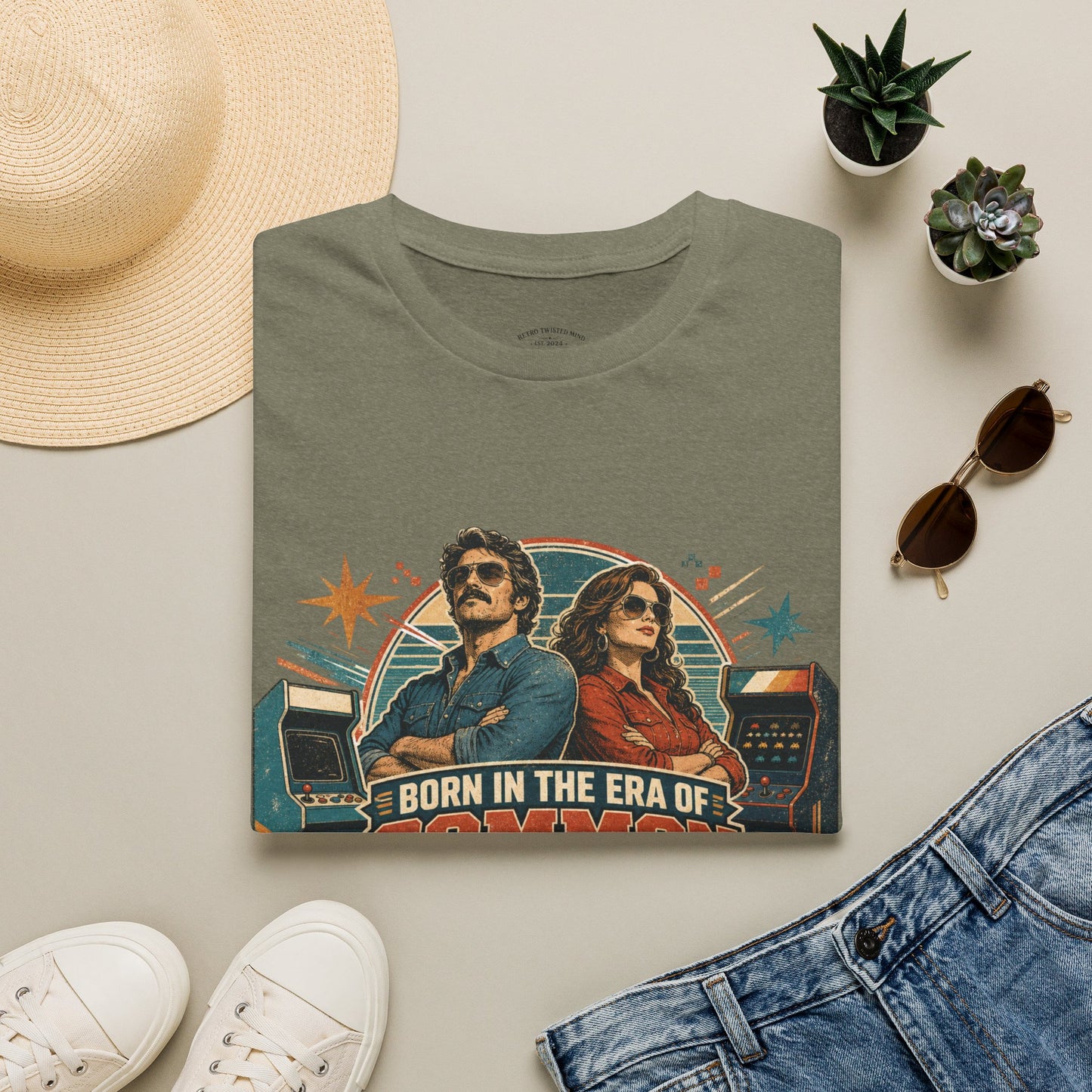 Born in the Era of Common Sense T-Shirt — Retro 70s Vintage Political Graphic Tee