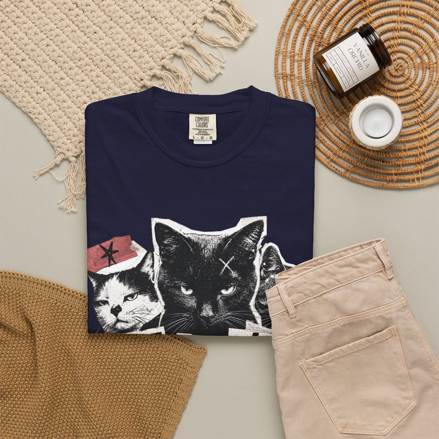 I Don’t Trust People Cat T-Shirt — Grunge Graphic Tee for Cat Lovers