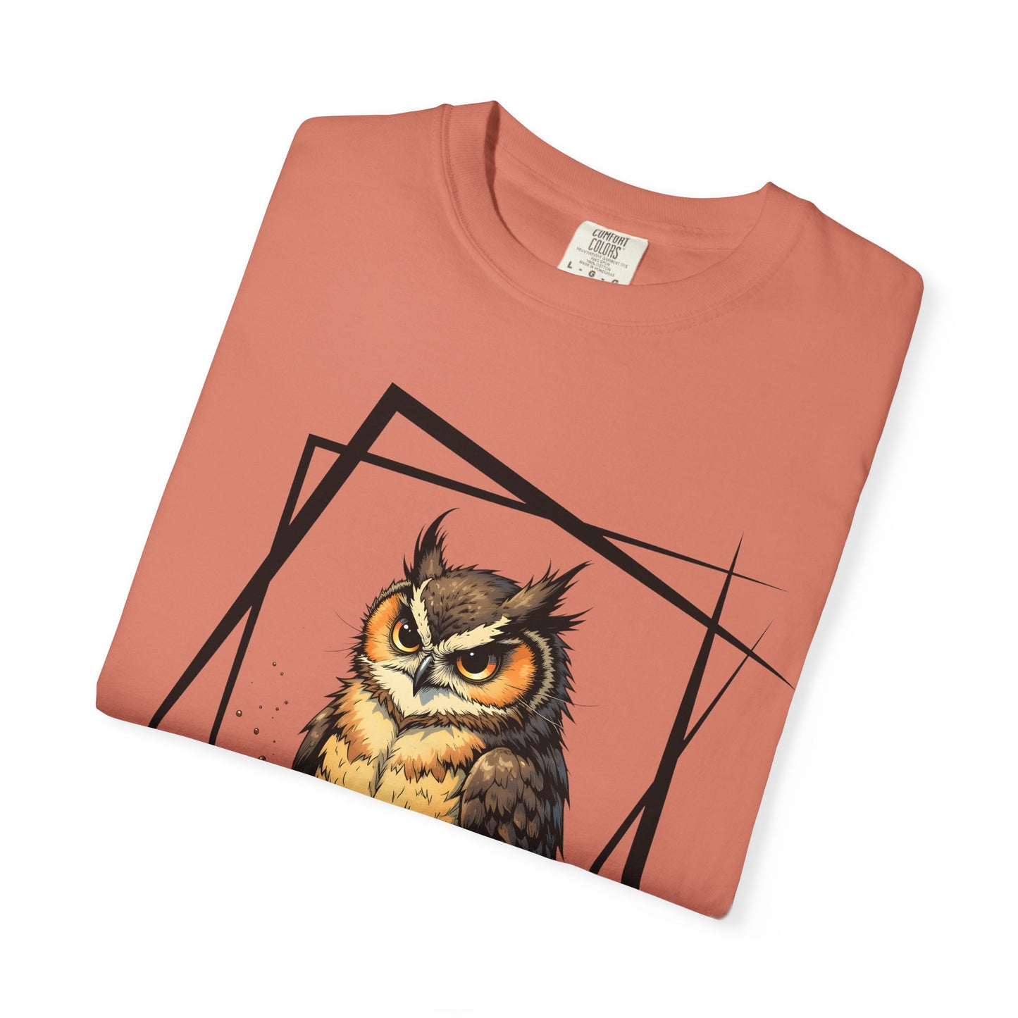 Owl & Coffee Graphic T-Shirt — 'A Day to Coffee and Contemplate'