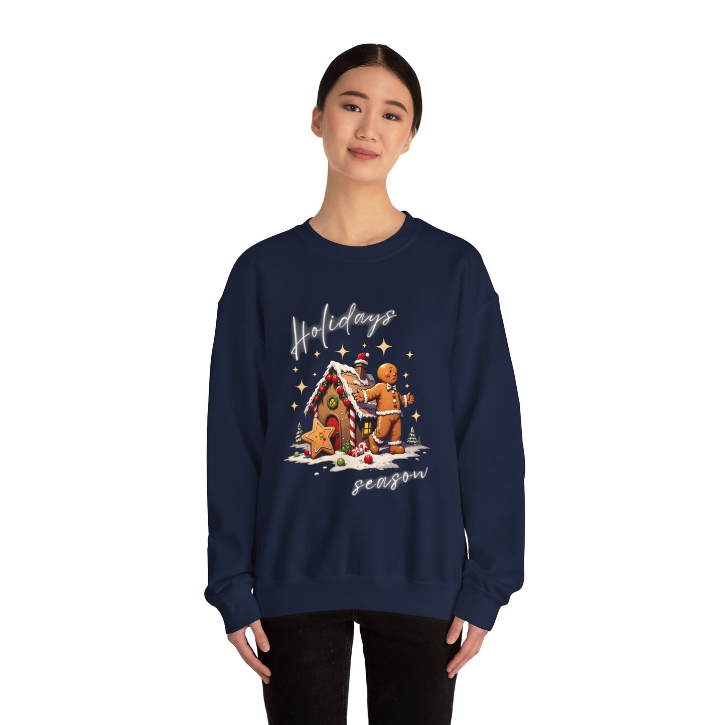 Holiday Season Gingerbread Crewneck Sweatshirt