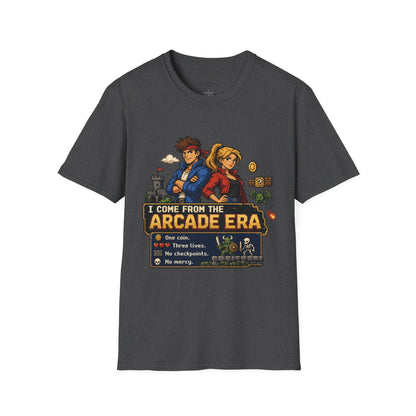 Retro Arcade Era T-Shirt — Pixel RPG Game Tribute