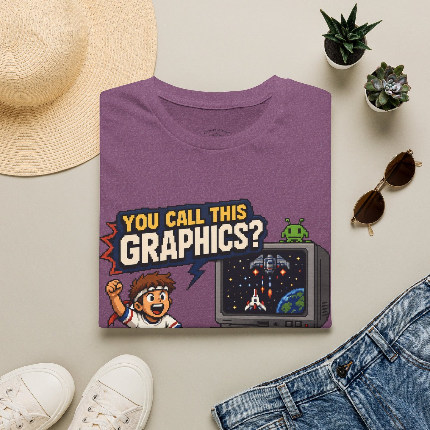 T-Shirt — "You Call This Graphics?" Retro Gamer Vintage Video Game Tee