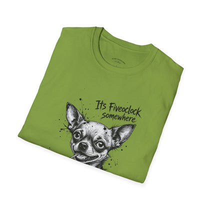 Chihuahua 'It's Five O'Clock Somewhere' T-Shirt