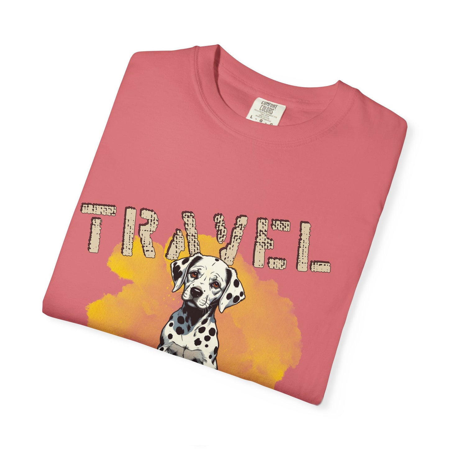 Travel Time Dog T-Shirt, Unisex Graphic Tee, Pet Lover's Gift, Vacation Shirt, Travel Enthusiast Apparel