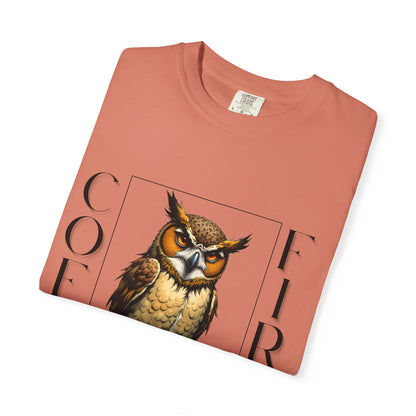Coffee First Owl Graphic T-Shirt