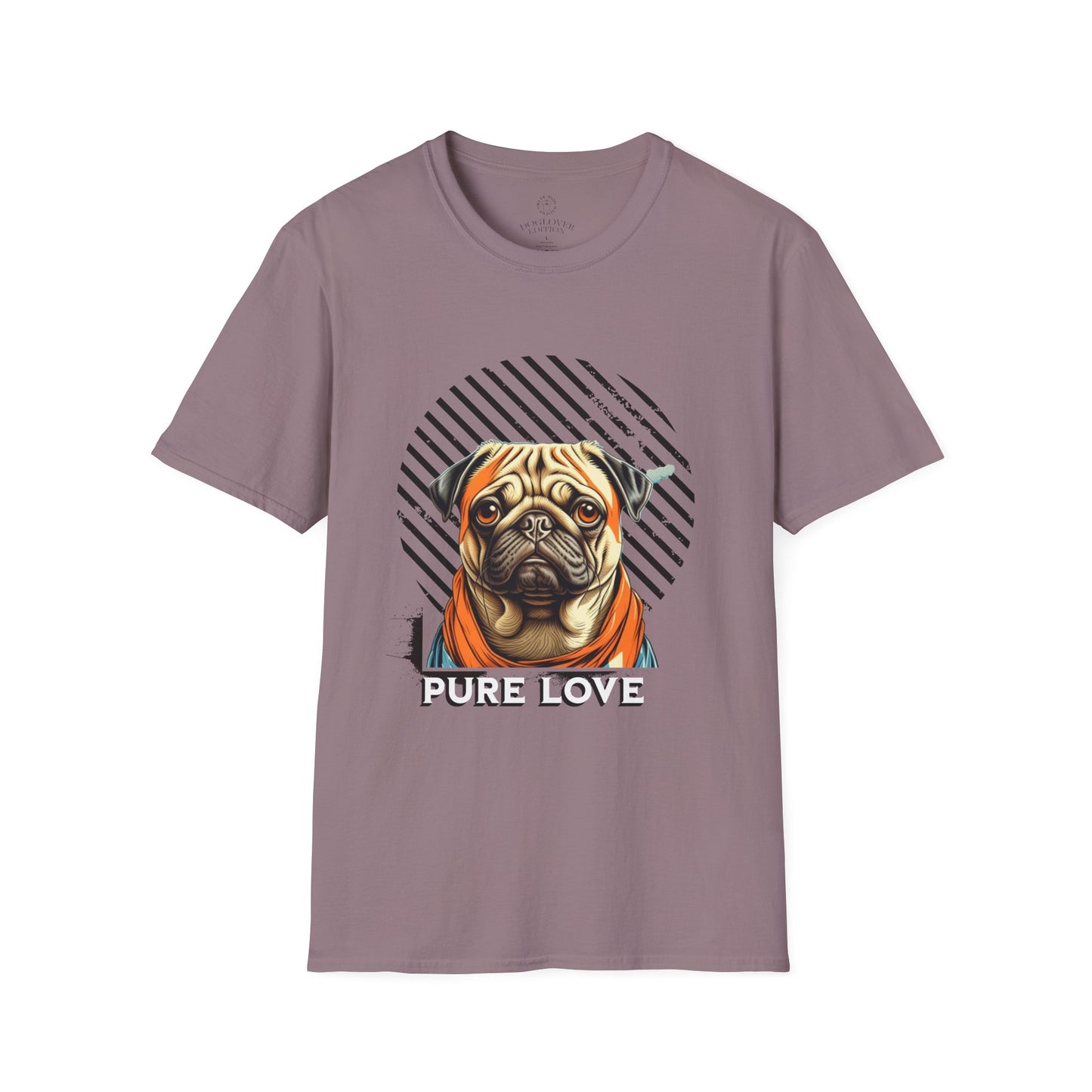Pure Love Pug T-Shirt - Unisex Softstyle Tee