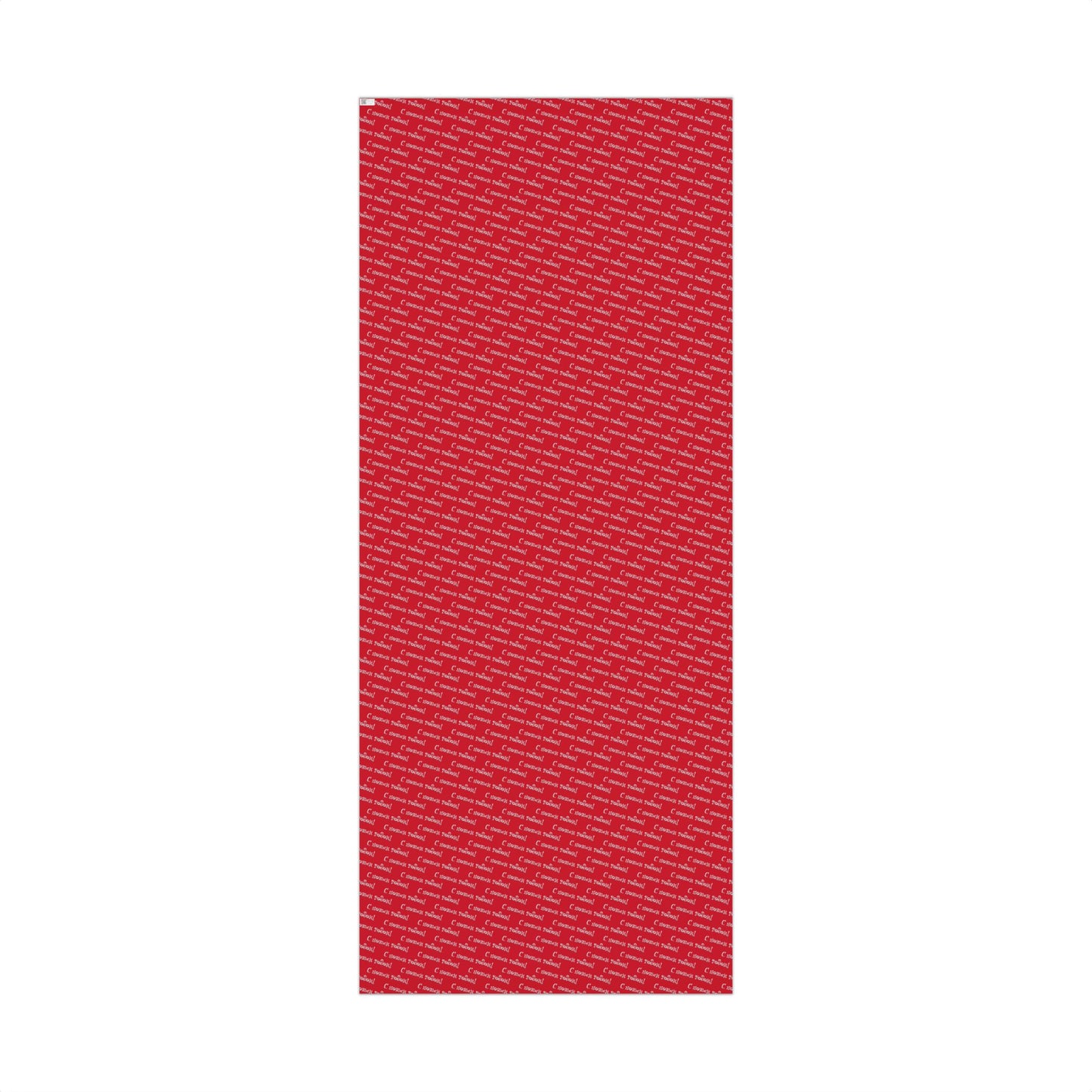 Wrapping Paper — Red Russian "С Новым Годом!" Holiday Gift Wrap