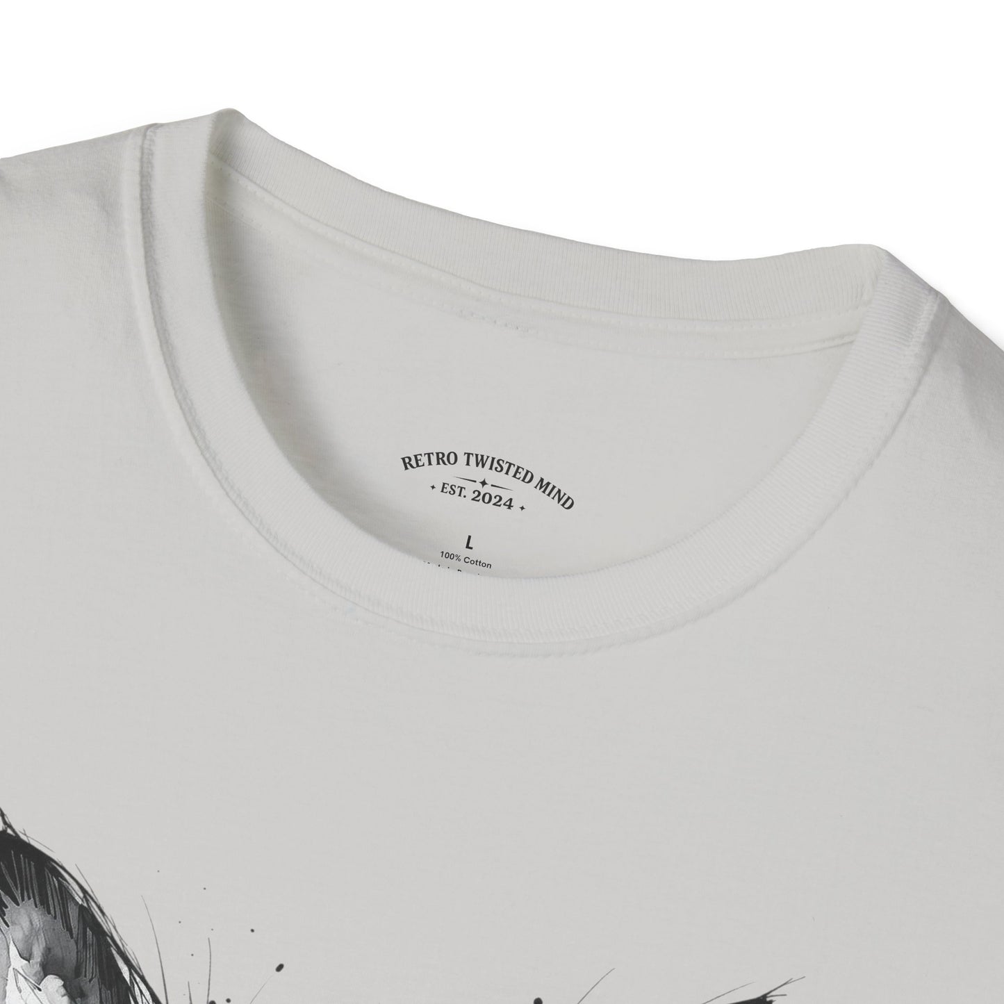 Chihuahua Portrait T‑Shirt — Expressive Black & White Dog Art Tee