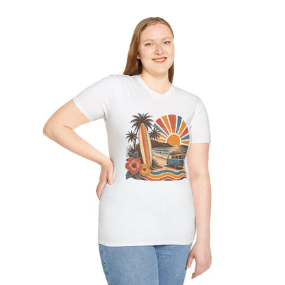 Retro Surf Sunset T-Shirt