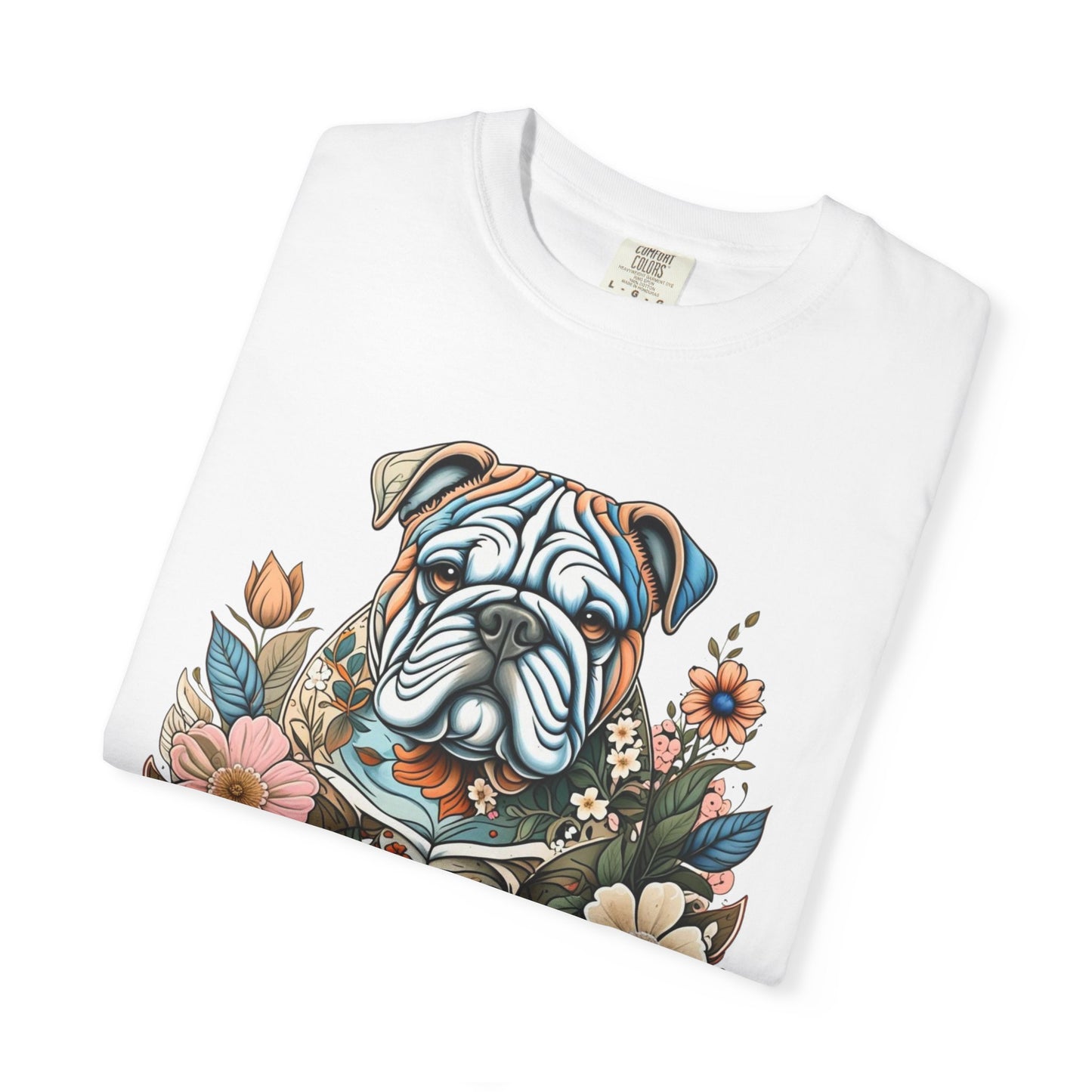 Pure Love Unisex Dog T-Shirt - Floral Graphic Tee for Pet Lovers