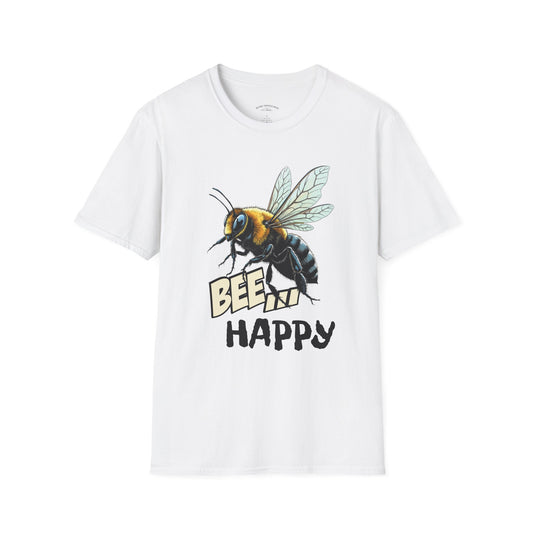 Bee Happy T‑Shirt — Cute Bumblebee Graphic Tee
