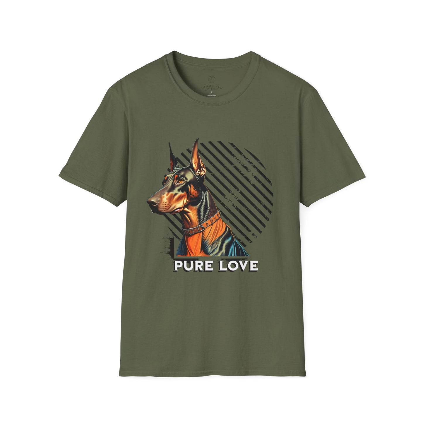 Pure Love Doberman Unisex Softstyle T-Shirt