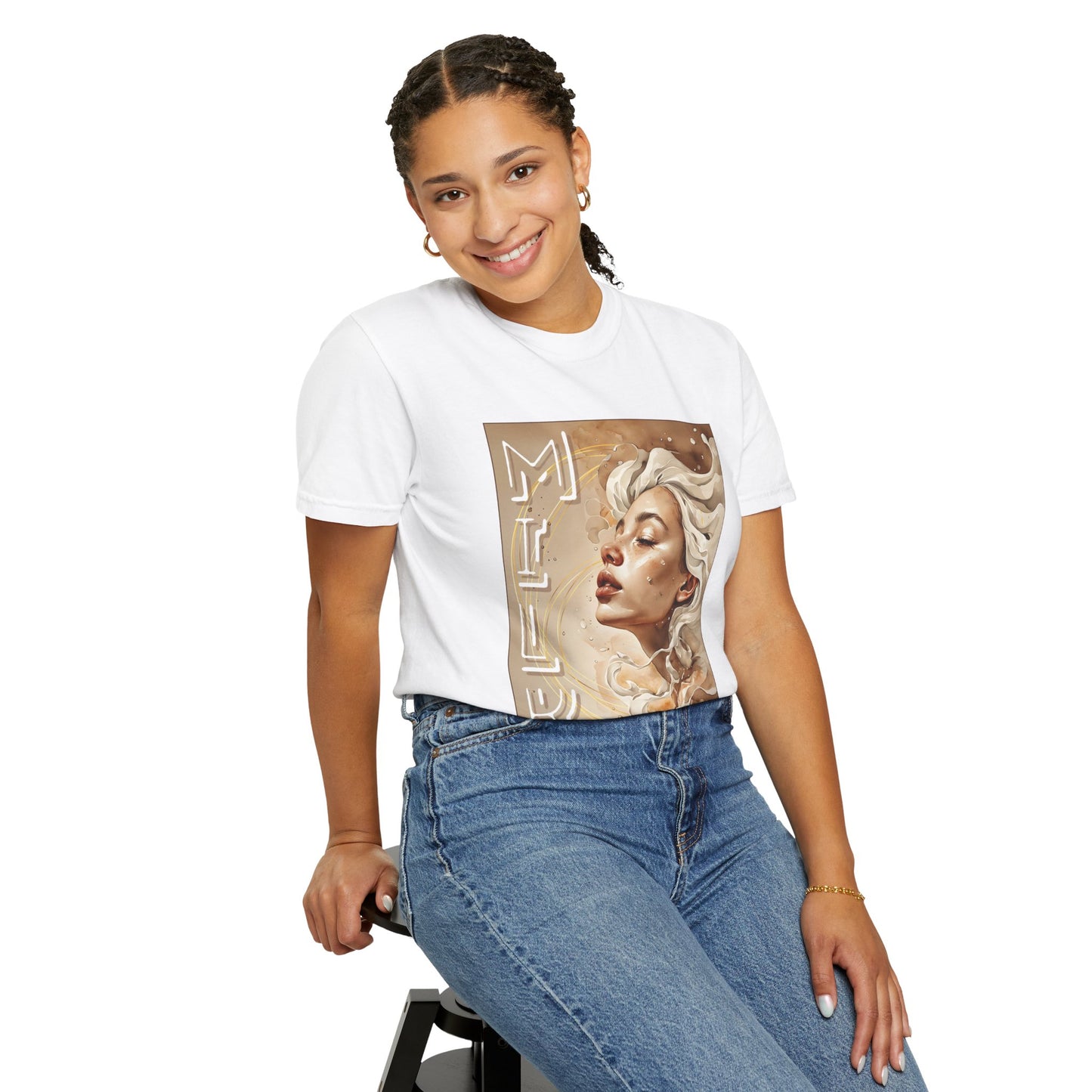 Dream Muse T-Shirt — Surreal Portrait Graphic Tee