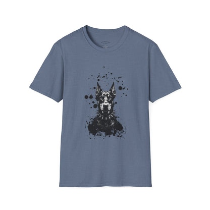 Doberman Ink Splatter T-Shirt