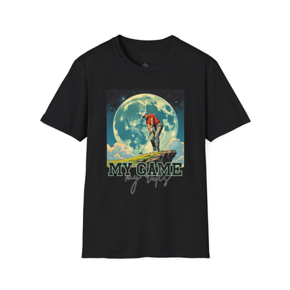 Retro Game Vibes Unisex Softstyle T-Shirt - 'My Game, My Rules' golf.sport