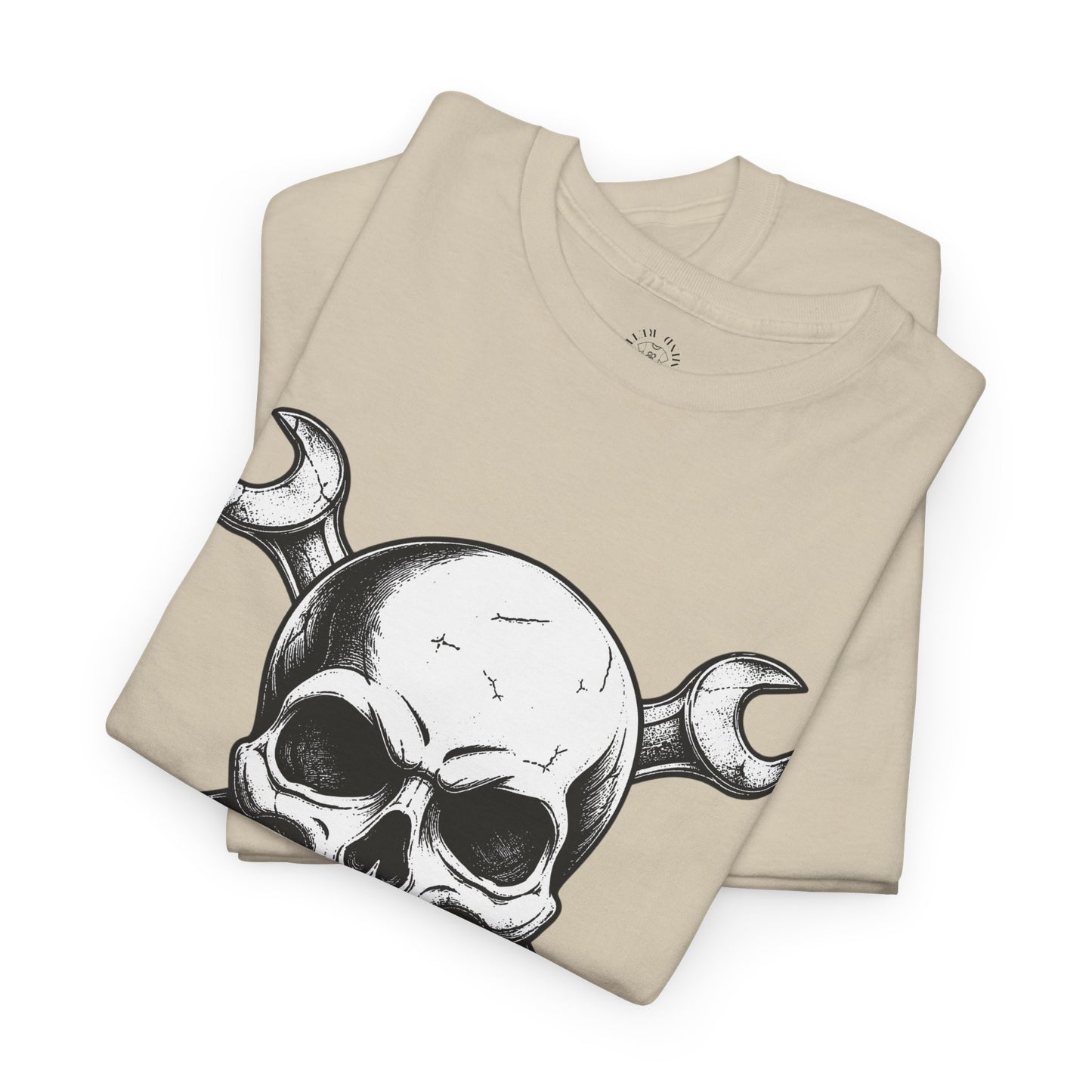 Mechanic Skull Tee — Wrench Crossbones Graphic T-Shirt