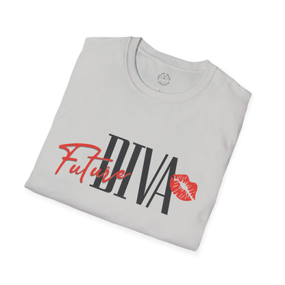 Future Diva Unisex Softstyle T-Shirt | Stylish Casual Tee for Empowered Women | Perfect for Gifts and Celebrations.twisted