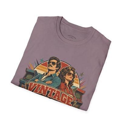 Vintage Human T-Shirt — Retro 70s Duo Graphic Tee