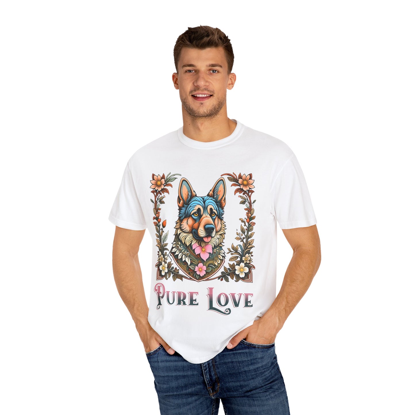 Pure Love Unisex T-Shirt - Dog Graphic Tee for Animal Lovers