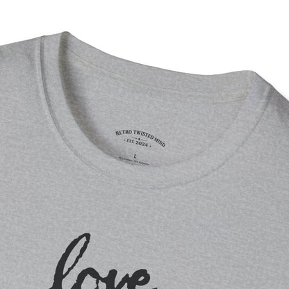 Love Rottweiler T-Shirt — Vintage Black Dog Portrait Tee for Dog Lovers