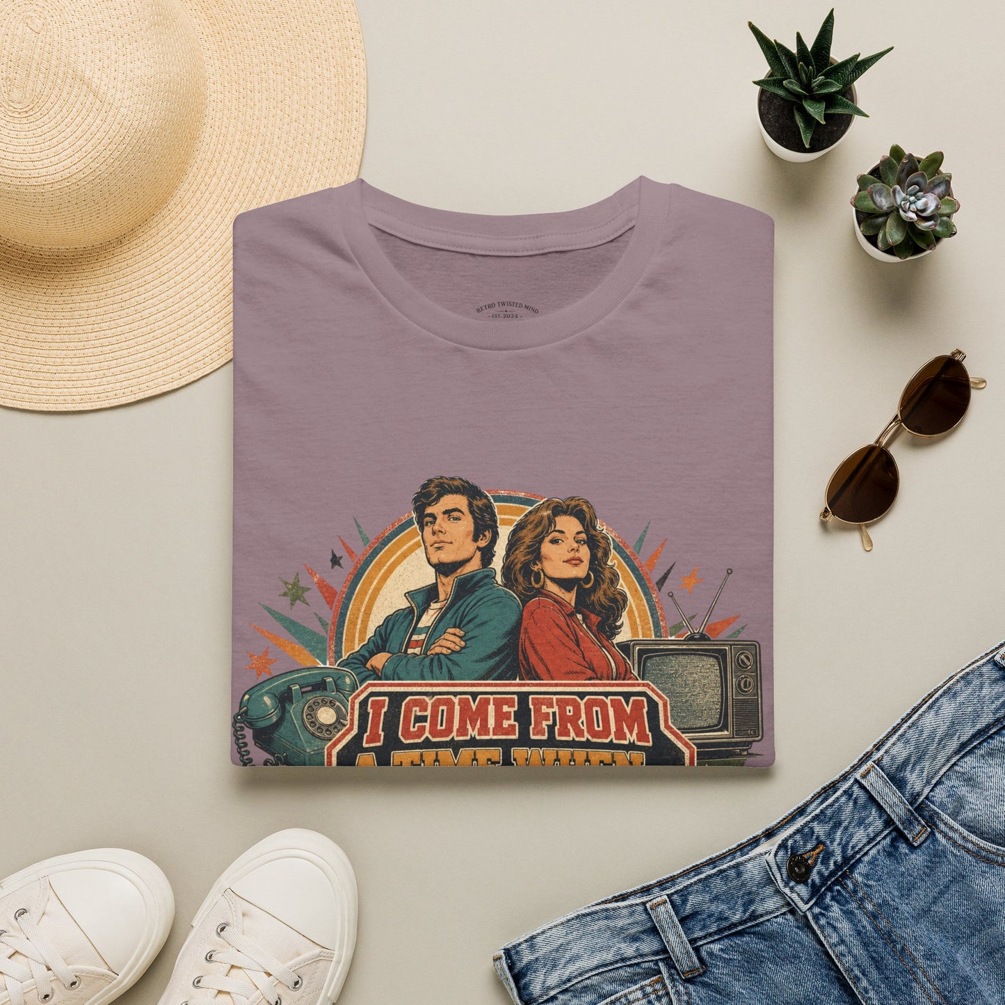 Vintage Road Trip T-Shirt — "I Come From A Time When" Retro Couple Graphic