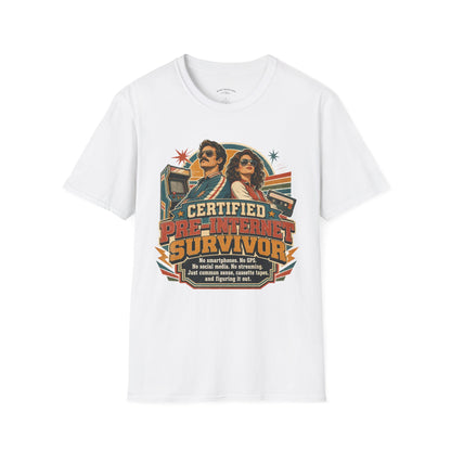Certified Pre-Pandemic Survivor T-Shirt — Retro 70s Vintage Graphic