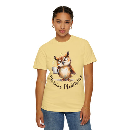 Morning Meditation Owl T-Shirt