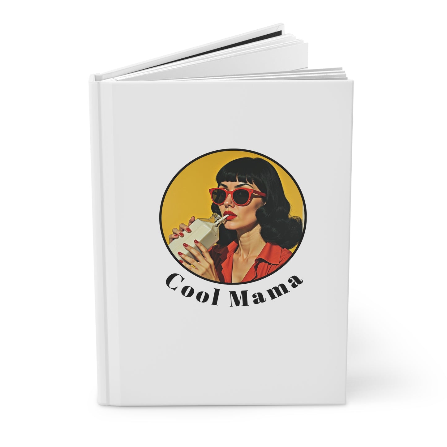 Retro Cool Mama Journal - Stylish Hardcover for Moms, Gifts for Mothers Day, Journaling, Note-Taking, Home Office Decor