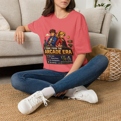 Retro Arcade Era T-Shirt — Pixel RPG Game Tribute