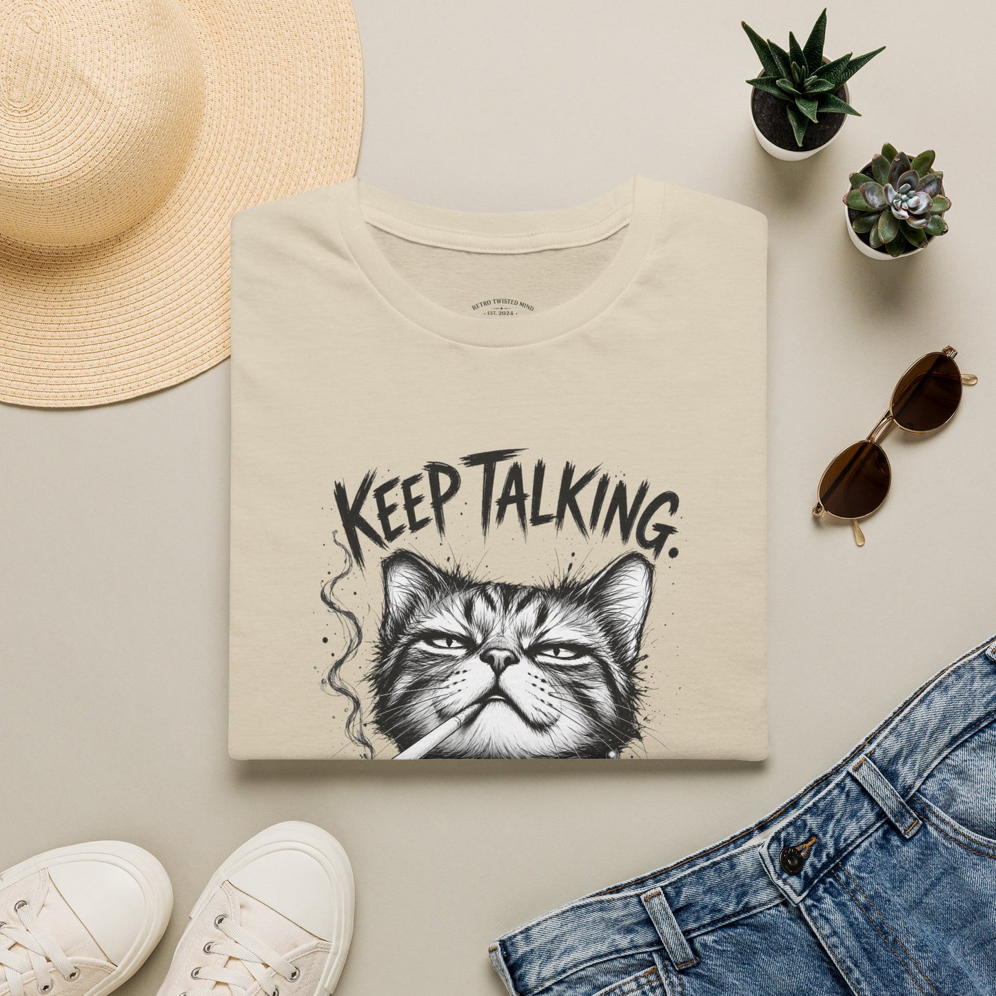 Keep Talking, I'm Judging Cat T-Shirt