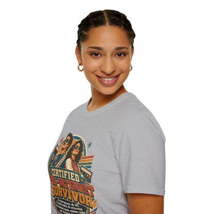 Certified Pre-Pandemic Survivor T-Shirt — Retro 70s Vintage Graphic