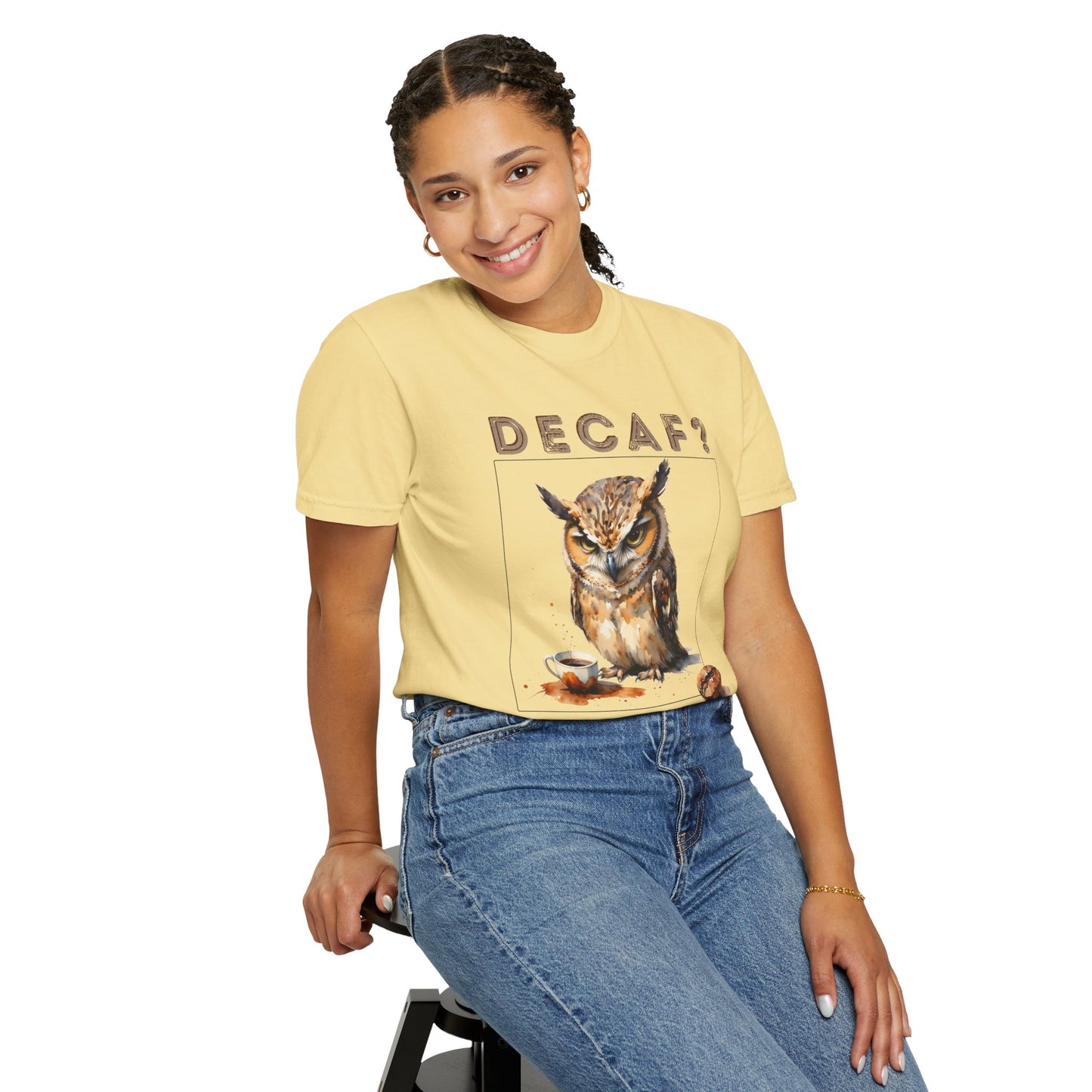Decaf? I'm Not a Quitter Owl T-Shirt