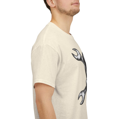 Mechanic Skull Tee — Wrench Crossbones Graphic T-Shirt