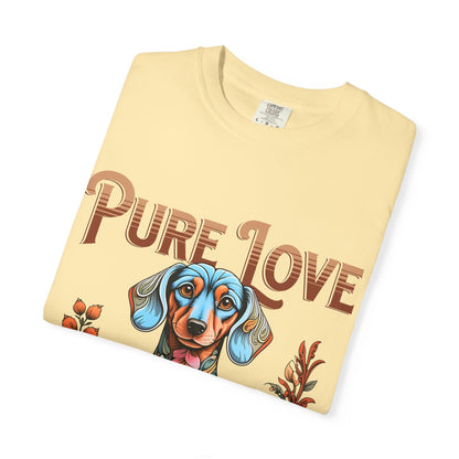 Cute Dachshund 'Pure Love' Unisex T-shirt - Perfect for Dog Lovers