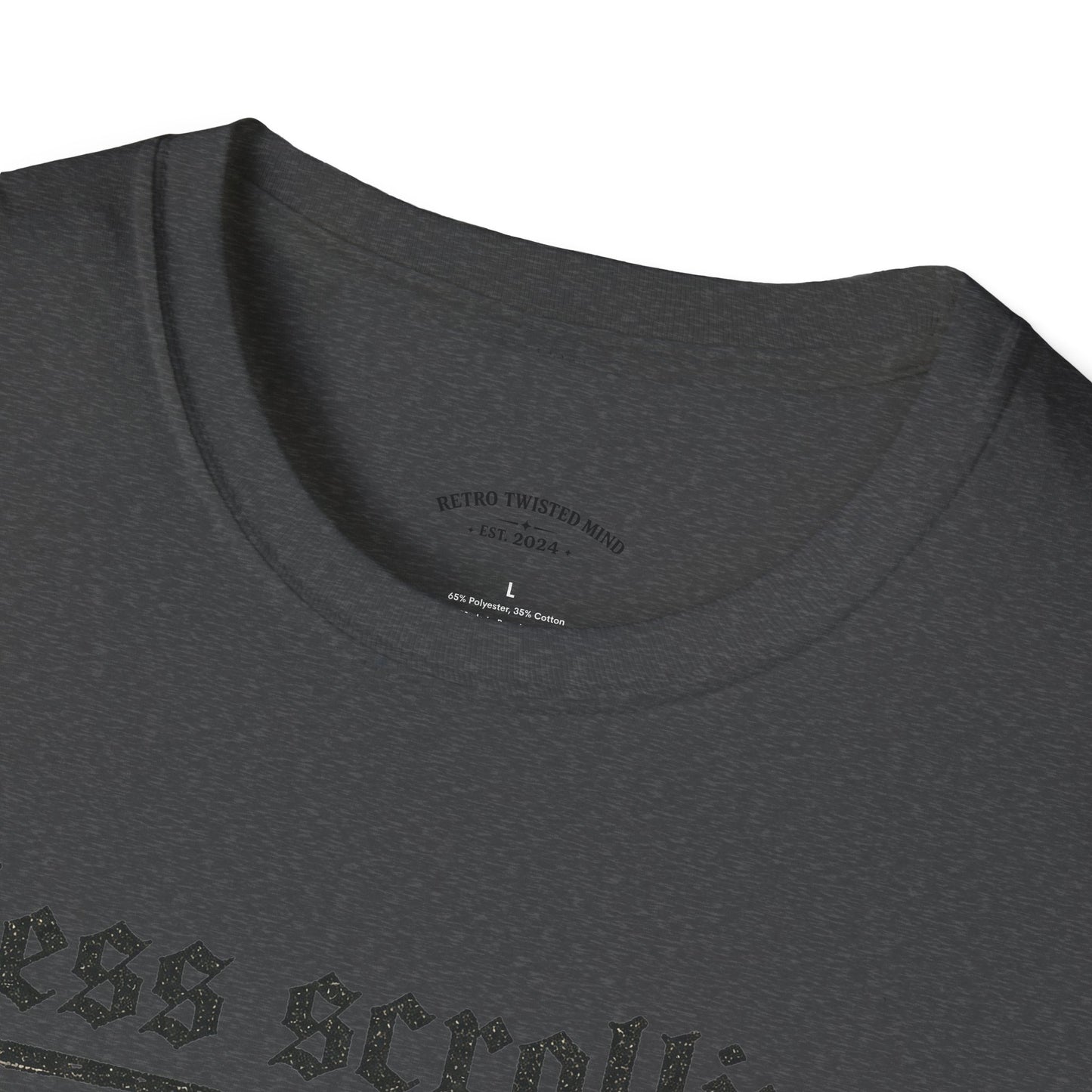 T-Shirt — "Less Scrolling, More Strolling" Dog Graphic Tee