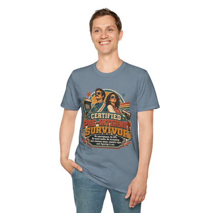 Certified Pre-Pandemic Survivor T-Shirt — Retro 70s Vintage Graphic