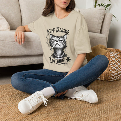 Keep Talking, I'm Judging Cat T-Shirt